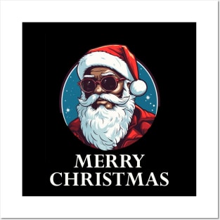 Black Santa, Afro Santa, Santa Claus, Black Christmas Posters and Art